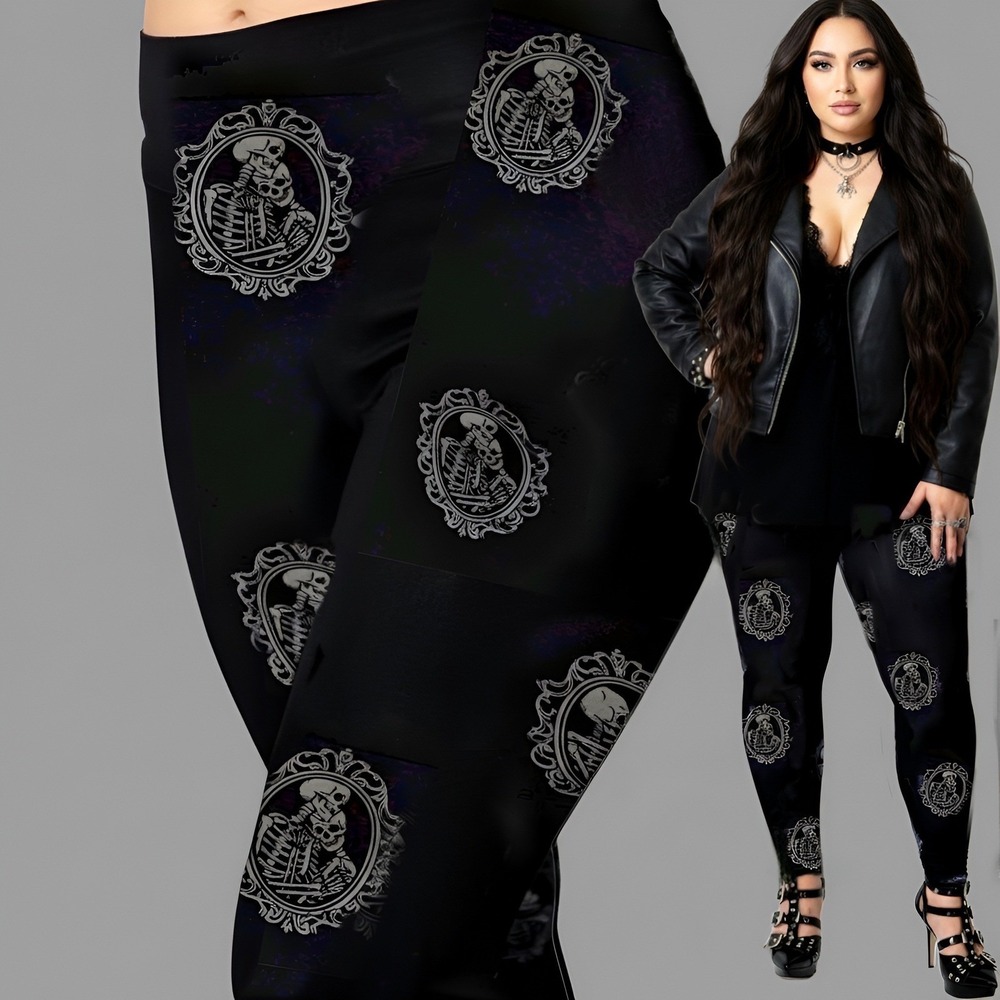 TORRID "Skeleton Lovers" Full Length Leggings w/Pockets NWT Size 1X